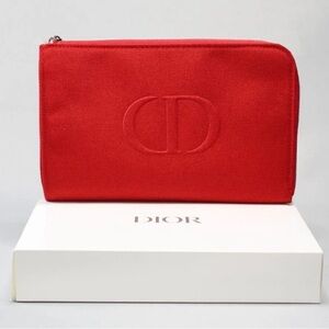 Dior Beauty Red Canvas Pouch ❤️